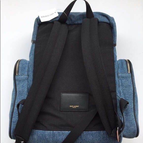 SAINT LAURENT DENIM BACKPACK - BRAND NEW WITH TAGS - Picture 2 of 7